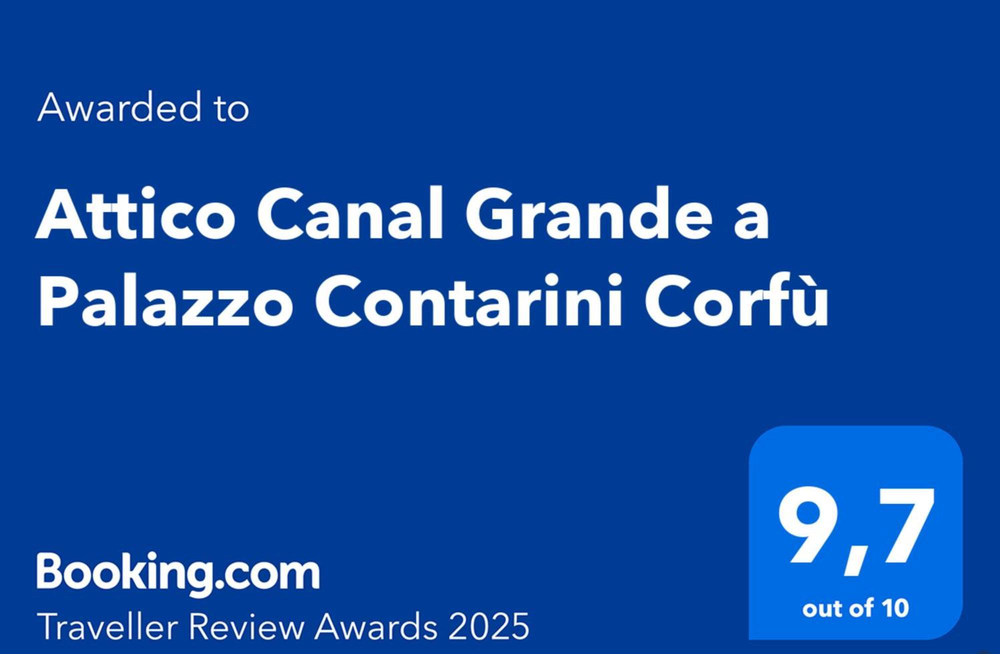 Attico Canal Grande A Palazzo Contarini Corfu Venedig Eksteriør billede